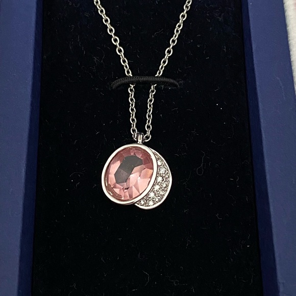 Rare. Retired Swarovski Breast Cancer Awareness 2009 Pink Hope Necklace. NIB - Picture 13 of 17